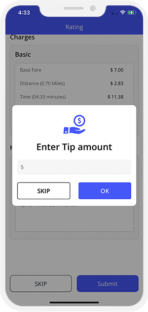 Enter Tip Amount