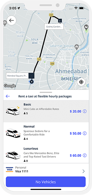 Rent Taxi Request Now