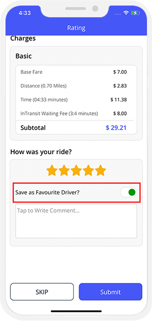 Ride Rating
