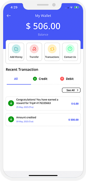 Wallet Recent Transation