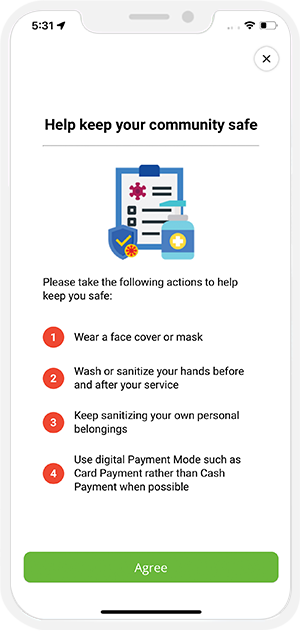 user and provider manage their wallet