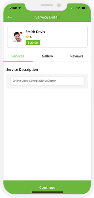 choose service categories