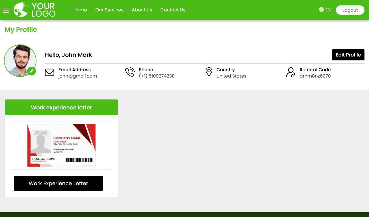 On Demand Service Provider App site and Admin Panel