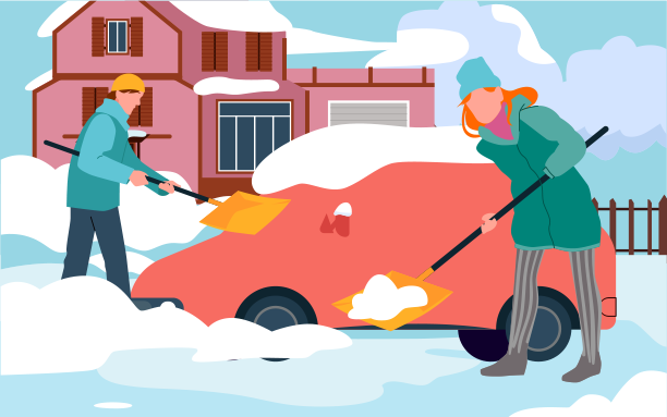 uber for Snow shoveling