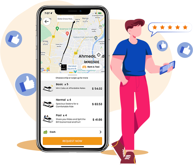 Uber Clone app in Spanish Language