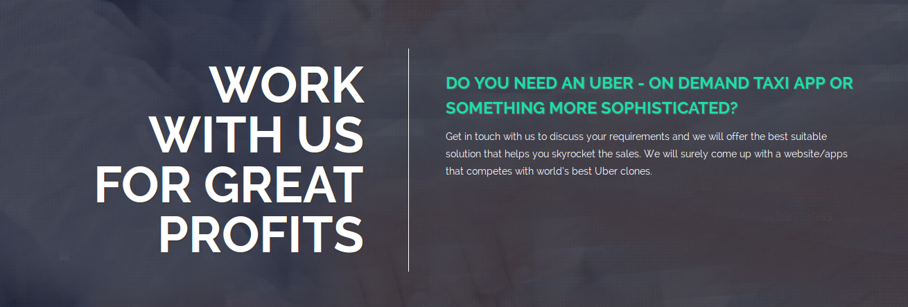 Work With Us For Great Profits