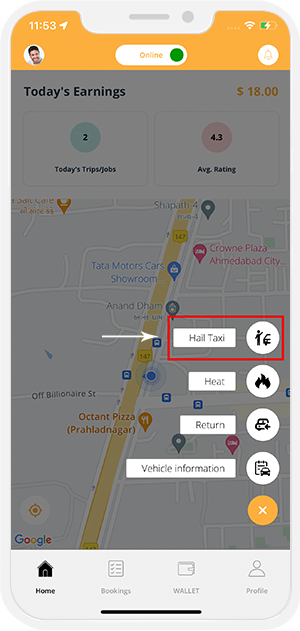 taxi hailing
