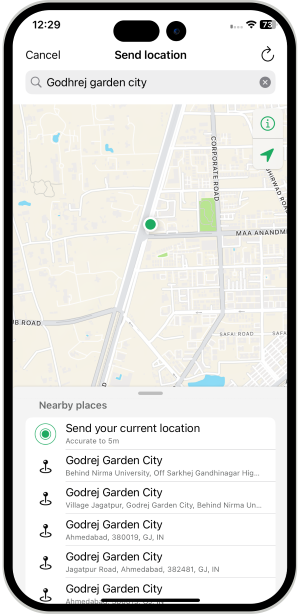 User App Main Screen