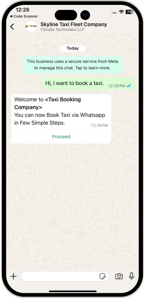 User App Main Screen