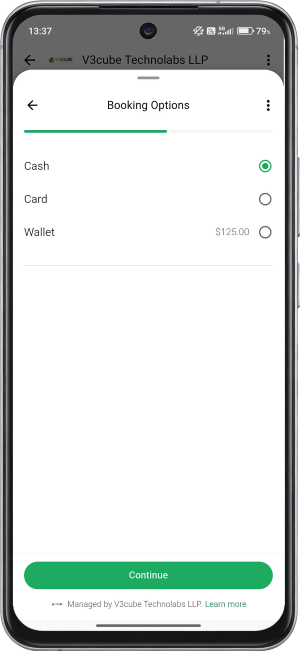 User App Main Screen