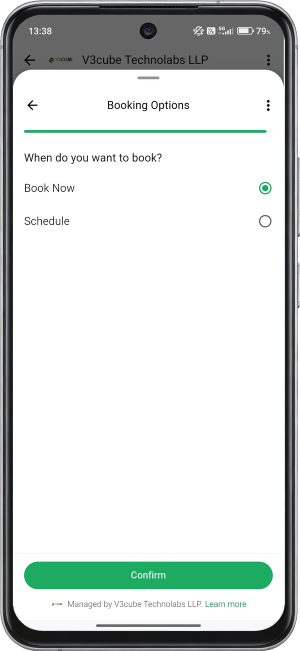 User App Main Screen