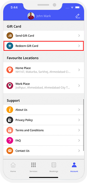 choose service categories
