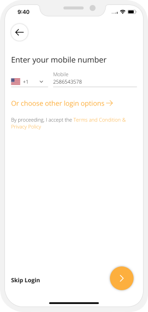 registration for User App