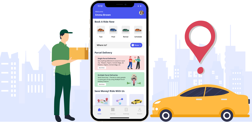 Ride Plus Delivery app