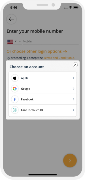 Choose Login Using