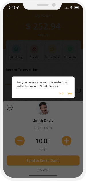 transfer wallet balance