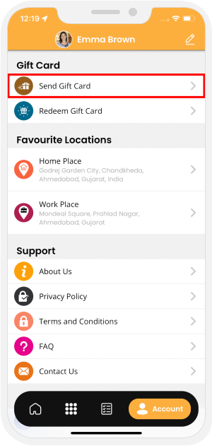 choose service categories