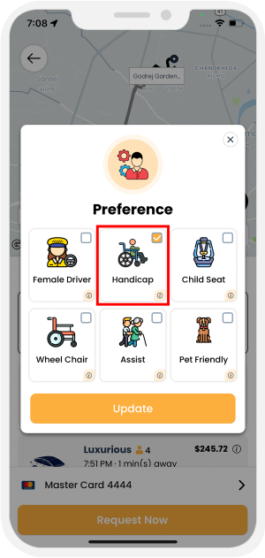 handicap preference option