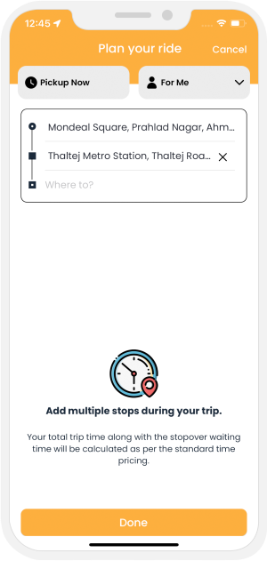 add source and destination stop