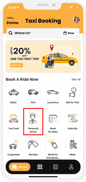 choose service categories