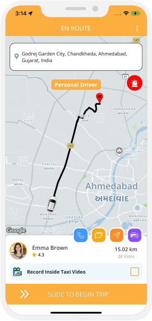 rider get notification for trip started