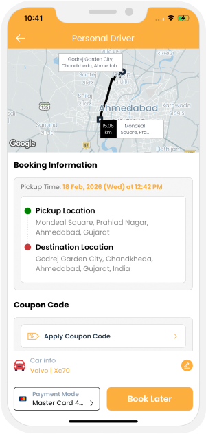 Select booking location