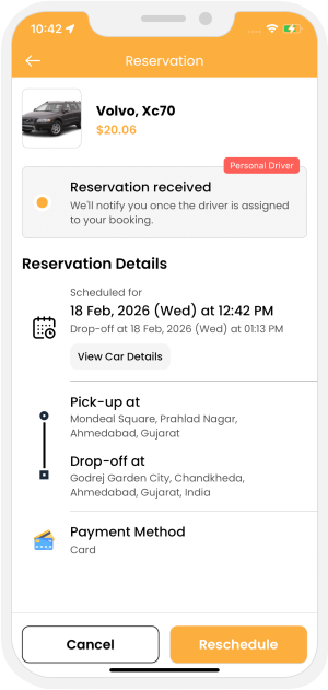 Select booking location