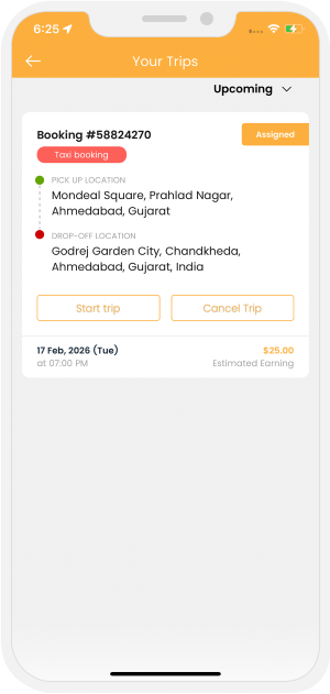 Driver has accepted the Ride