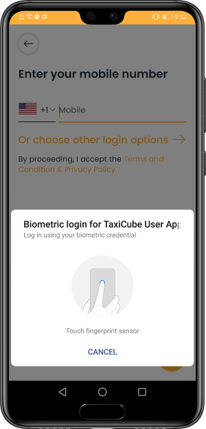 Select booking location
