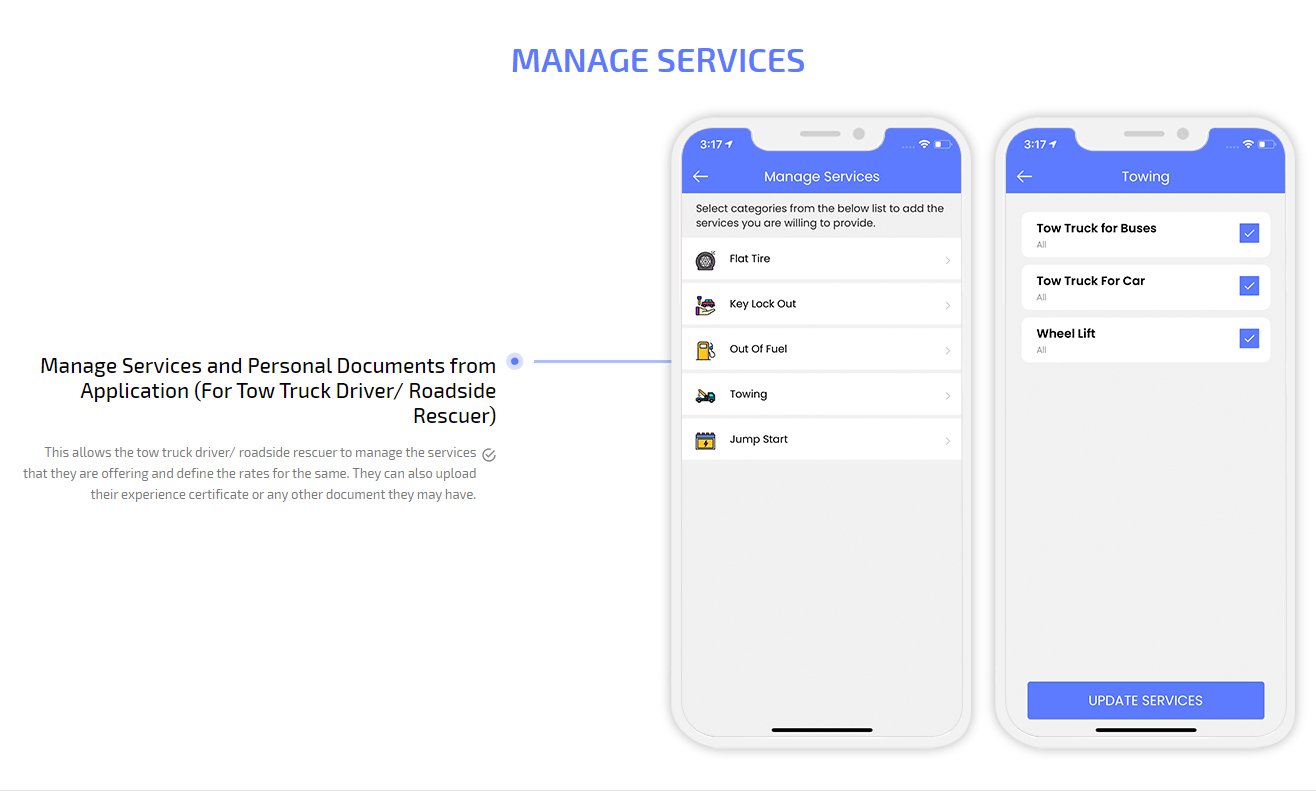 manage services