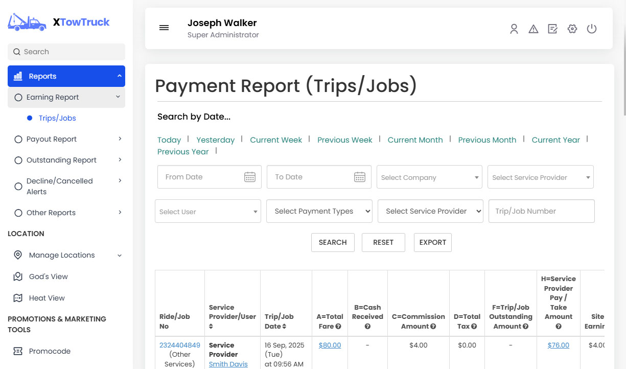 Payment Report