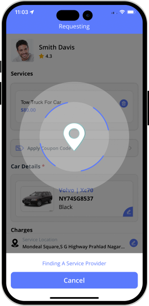 Select booking location