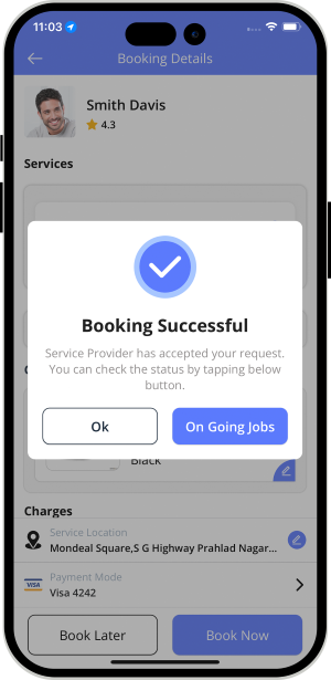 Select booking location