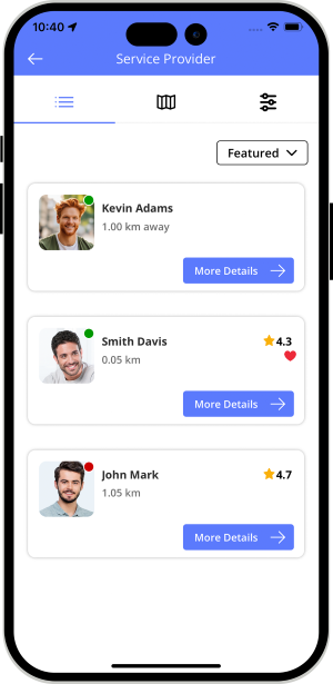 choose service categories
