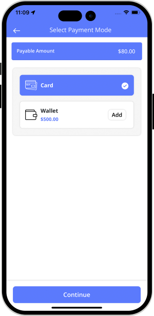Select booking location