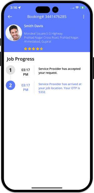 OTP Verification to Start the Job