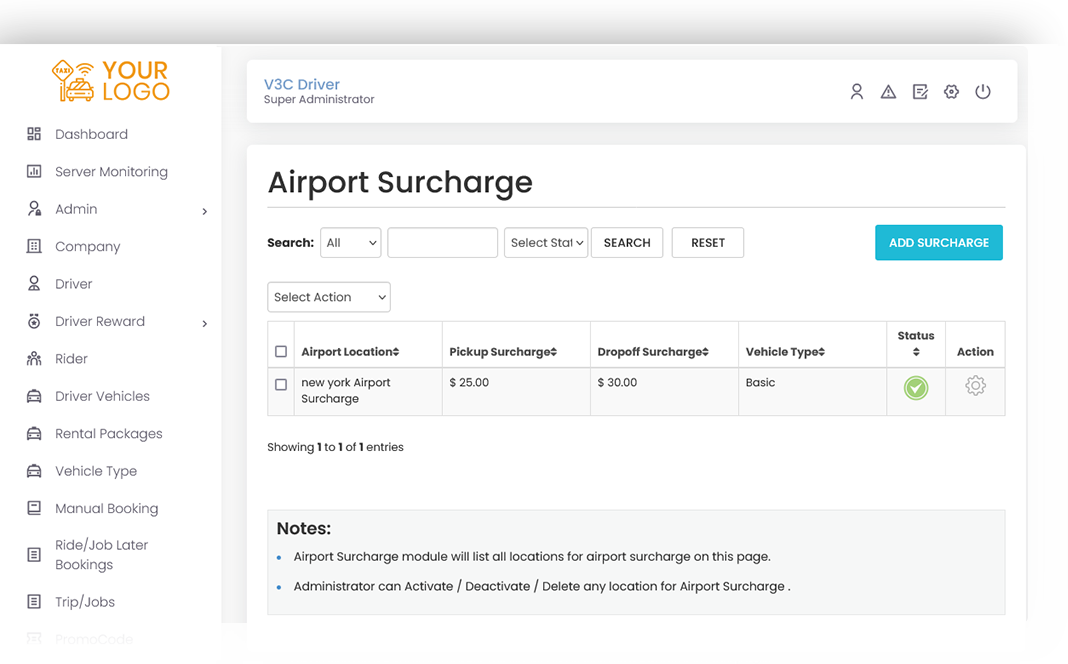 Airport Surcharge
