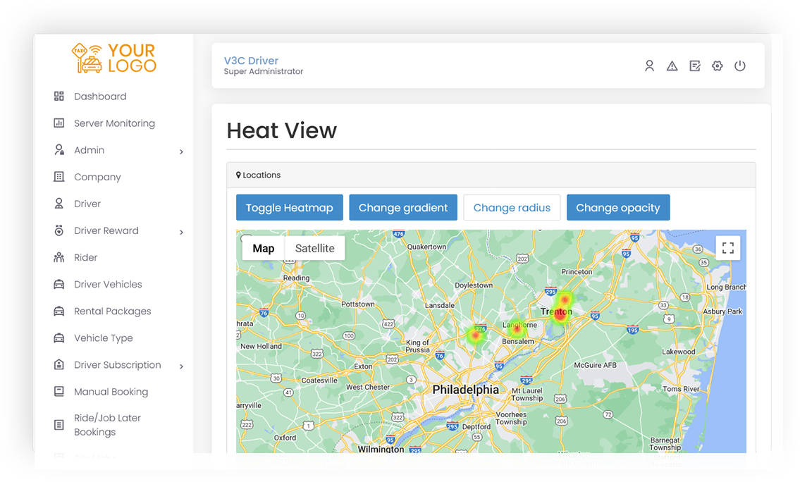 Heat Map View Screen