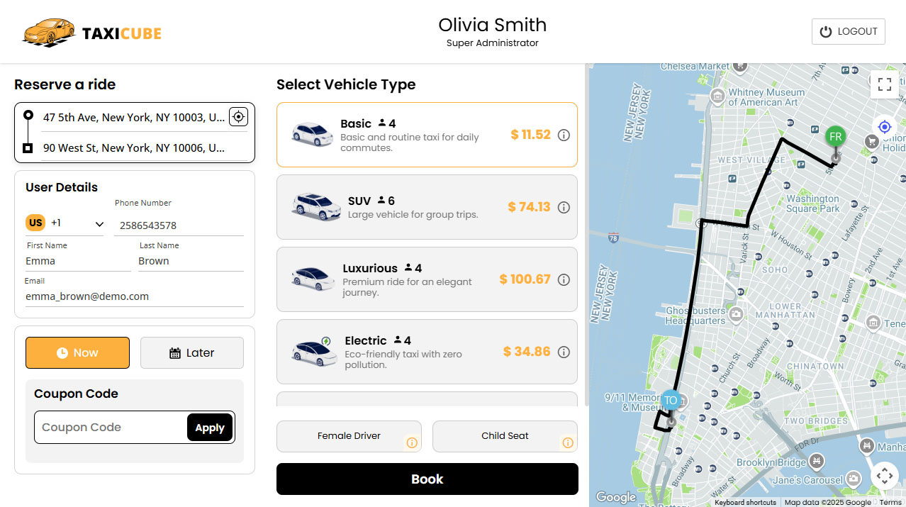 Manual Taxi Dispatch