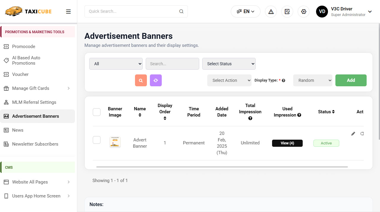 Advertisement Banners