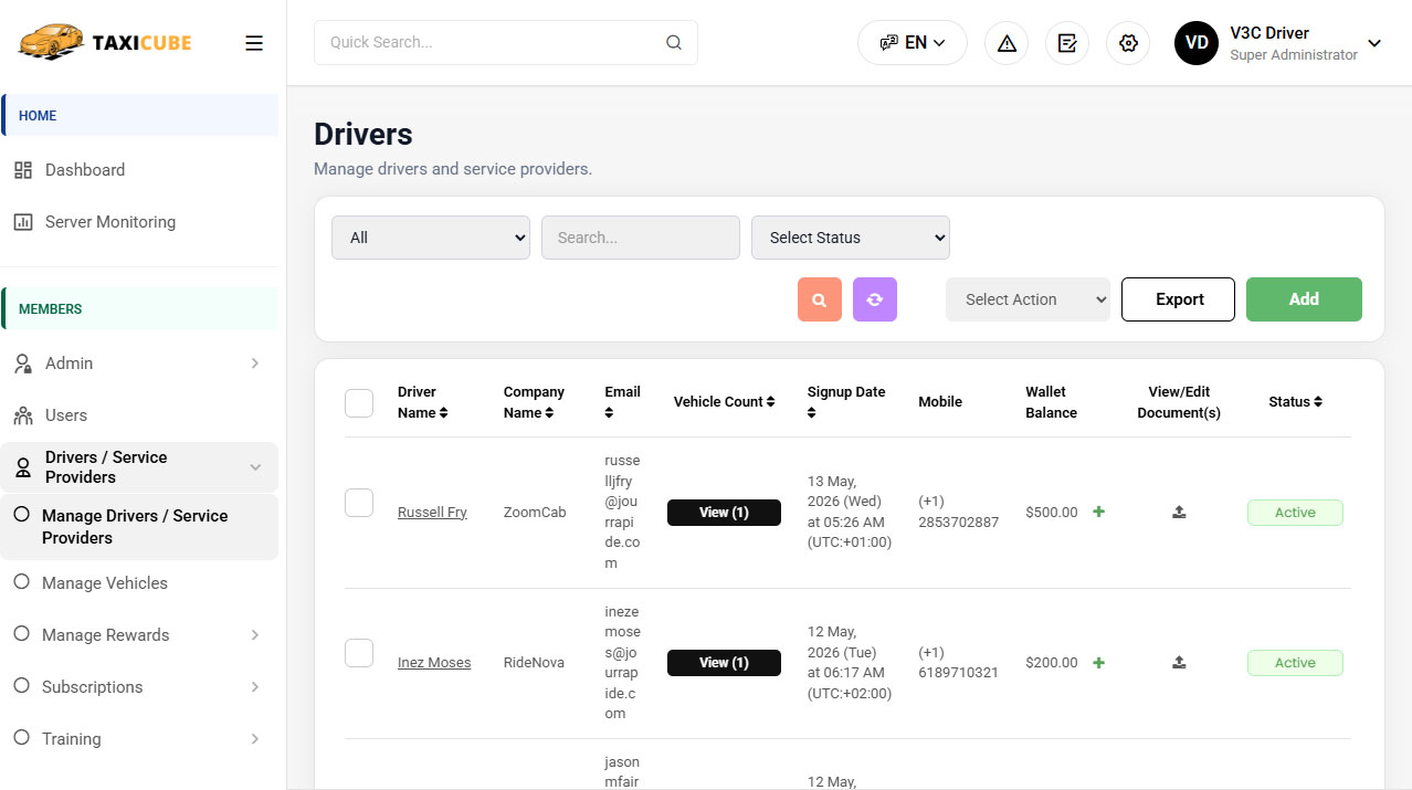 Drivers Management