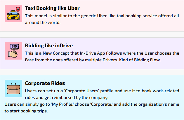 taxi bidding feature