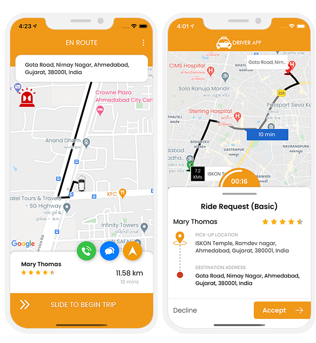 Taxi Driver iOS App
