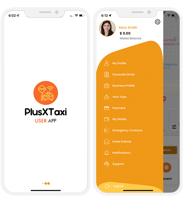 Taxi Rider App Demo