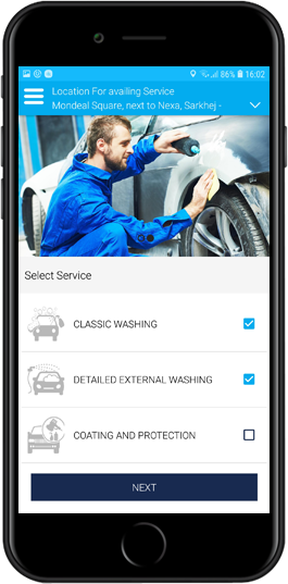 on demand car wash app