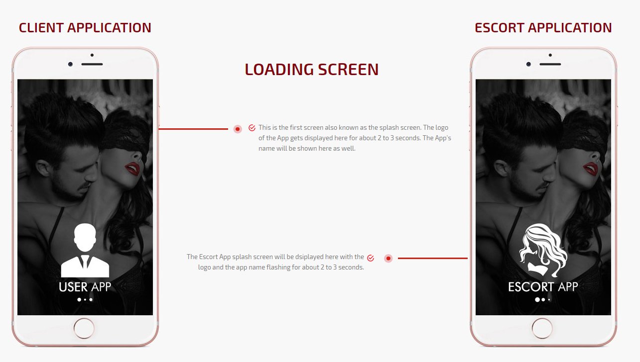 client and escort app splash screen
