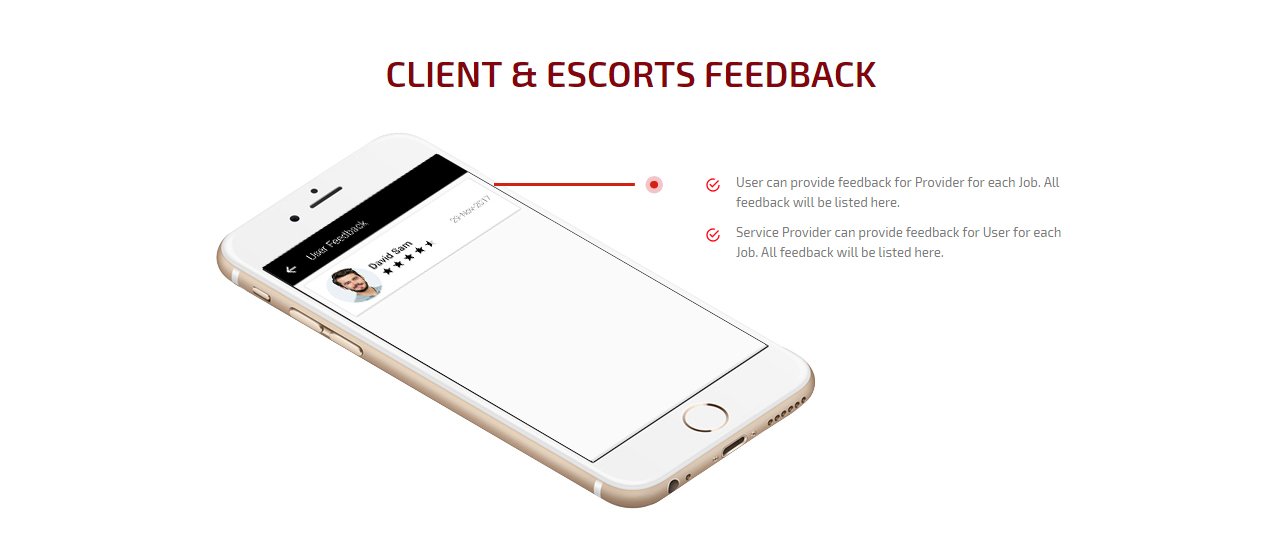 client and escort feedback