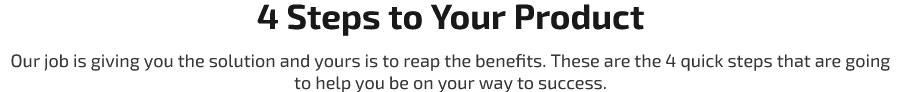 4 Steps To Your Product