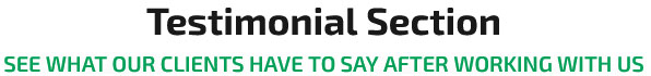 testimonial section