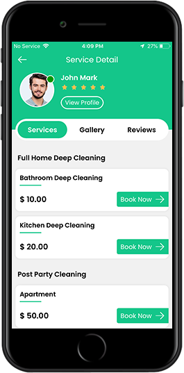 on demand maid service app